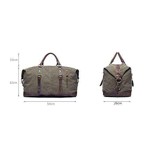 Waterproof Canvas and Leather Travel Duffel