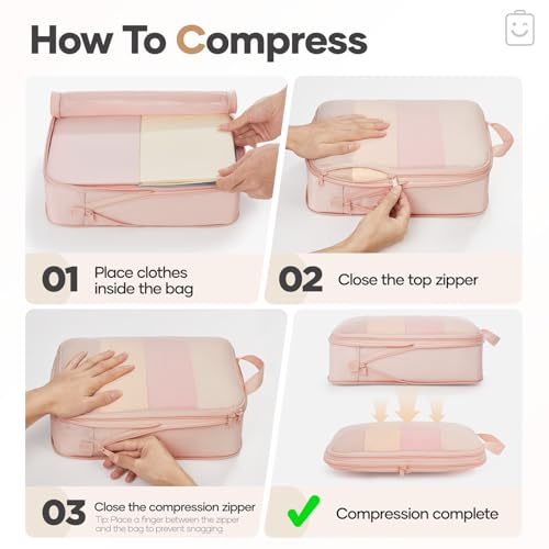 Nine-Piece Compression Packing Organizer Set