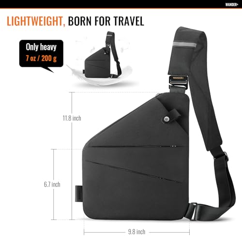 Waterproof Multi-Pocket Travel Crossbody Bag