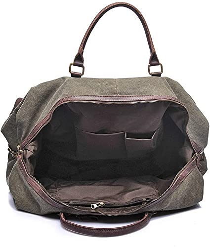 Waterproof Canvas and Leather Travel Duffel