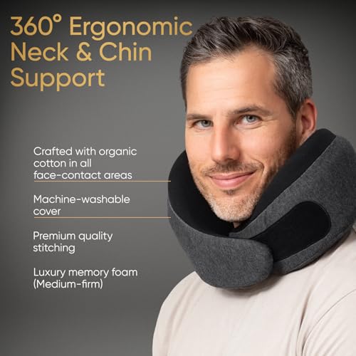 Memory Foam Travel Pillow Kit