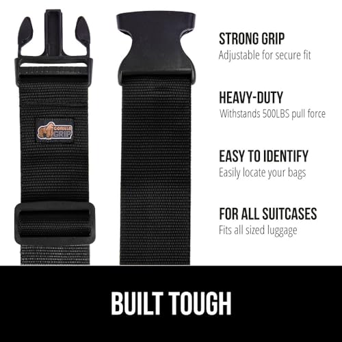 Eight-Pack Heavy-Duty Luggage Straps