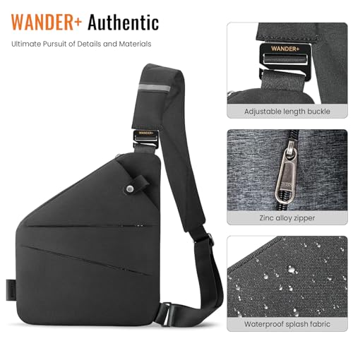 Waterproof Multi-Pocket Travel Crossbody Bag