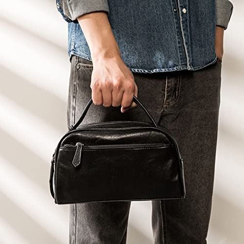 Genuine Leather Travel Toiletry Bag