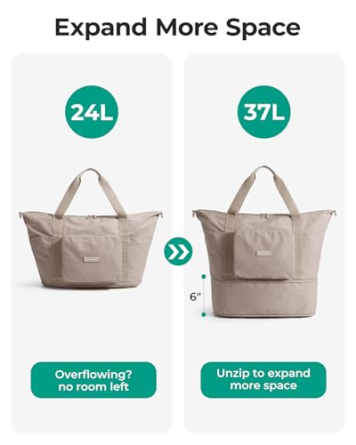 24L–37L Foldable Expandable Travel Bag
