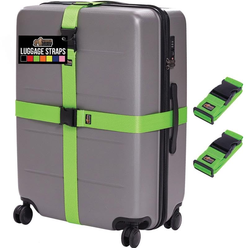 Adjustable Heavy-Duty Luggage Strap Set