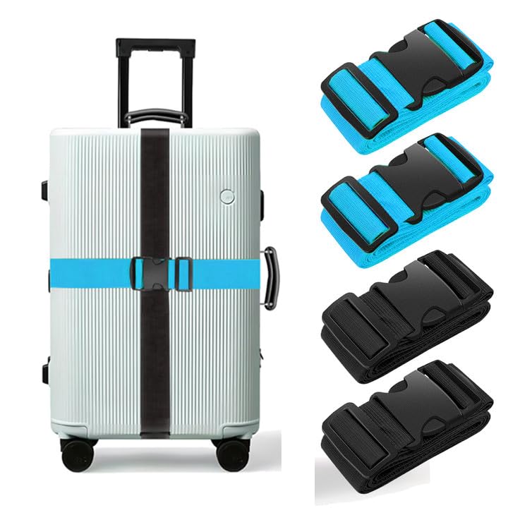 79-Inch Adjustable Luggage Strap Set