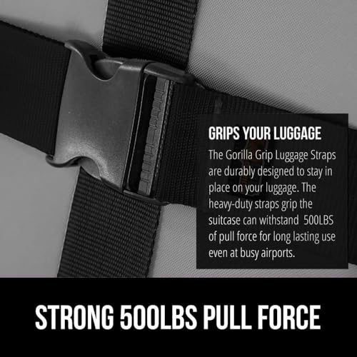Eight-Pack Heavy-Duty Luggage Straps