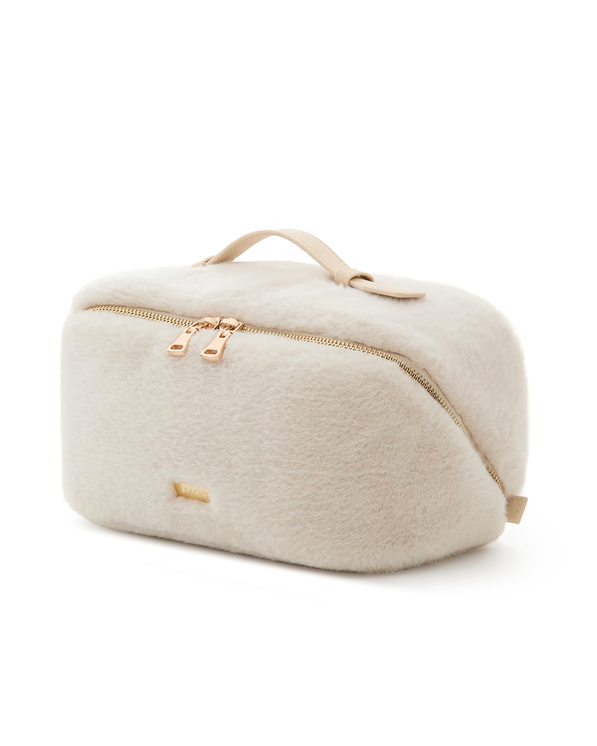 Wide-Open PU Leather Makeup Bag
