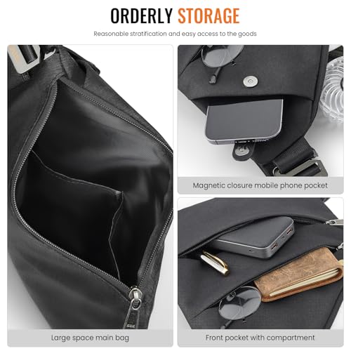 Waterproof Multi-Pocket Travel Crossbody Bag