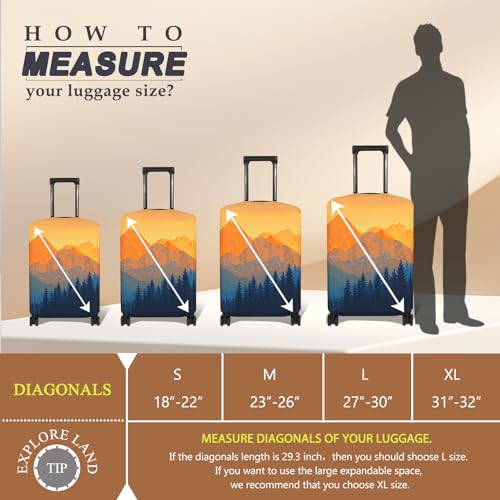 Printed Elastic Luggage Cover