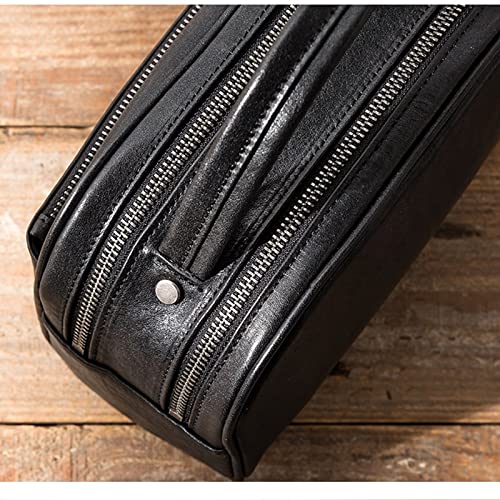 Genuine Leather Travel Toiletry Bag
