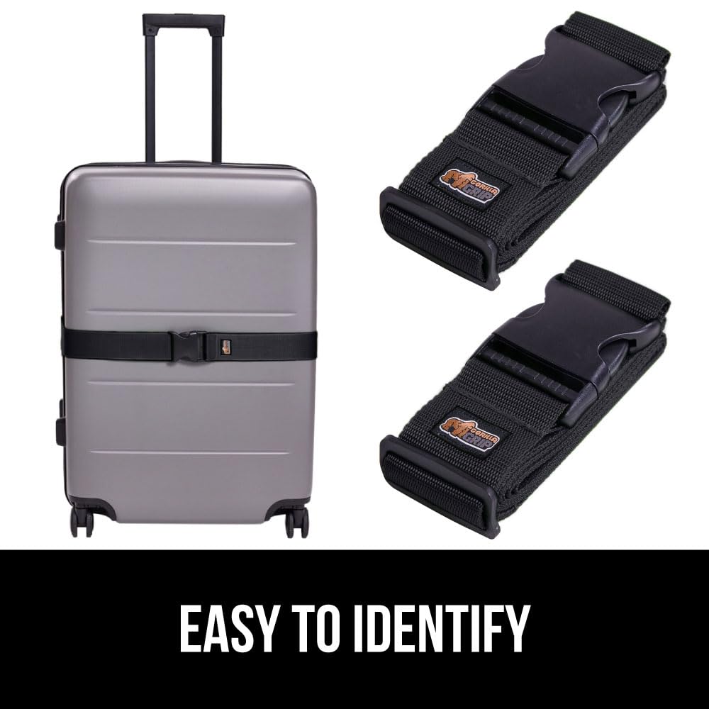 Adjustable Heavy-Duty Luggage Strap Set