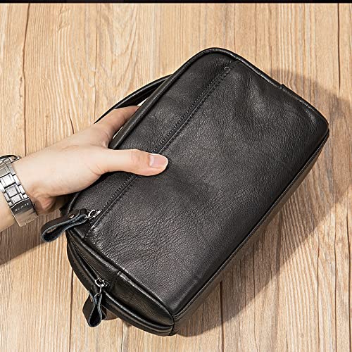 Genuine Leather Travel Toiletry Bag