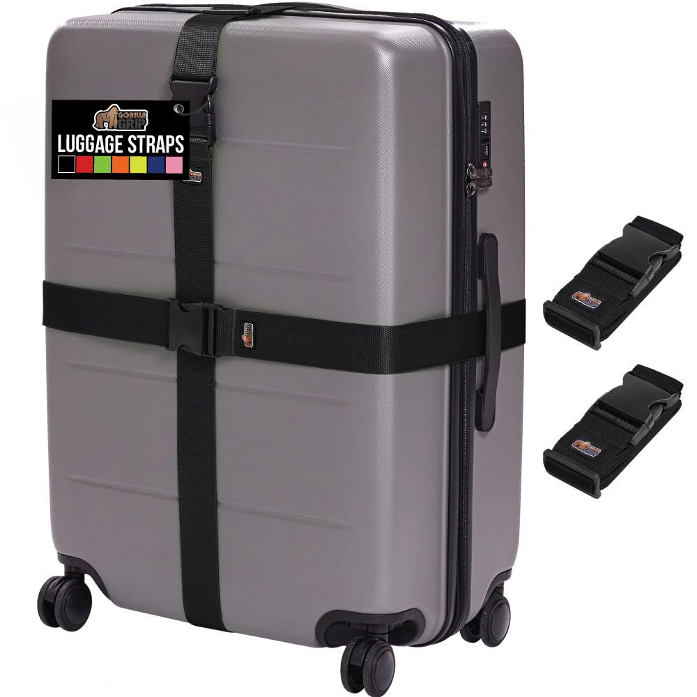 Adjustable Heavy-Duty Luggage Strap Set