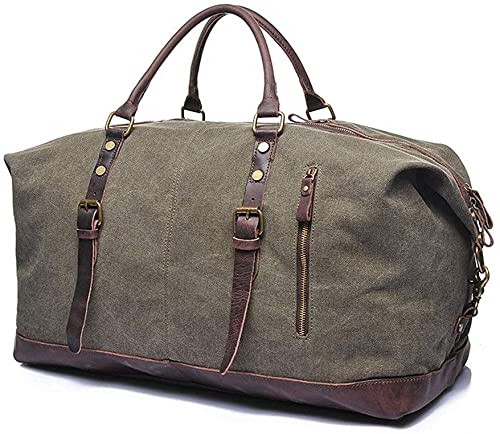 Waterproof Canvas and Leather Travel Duffel