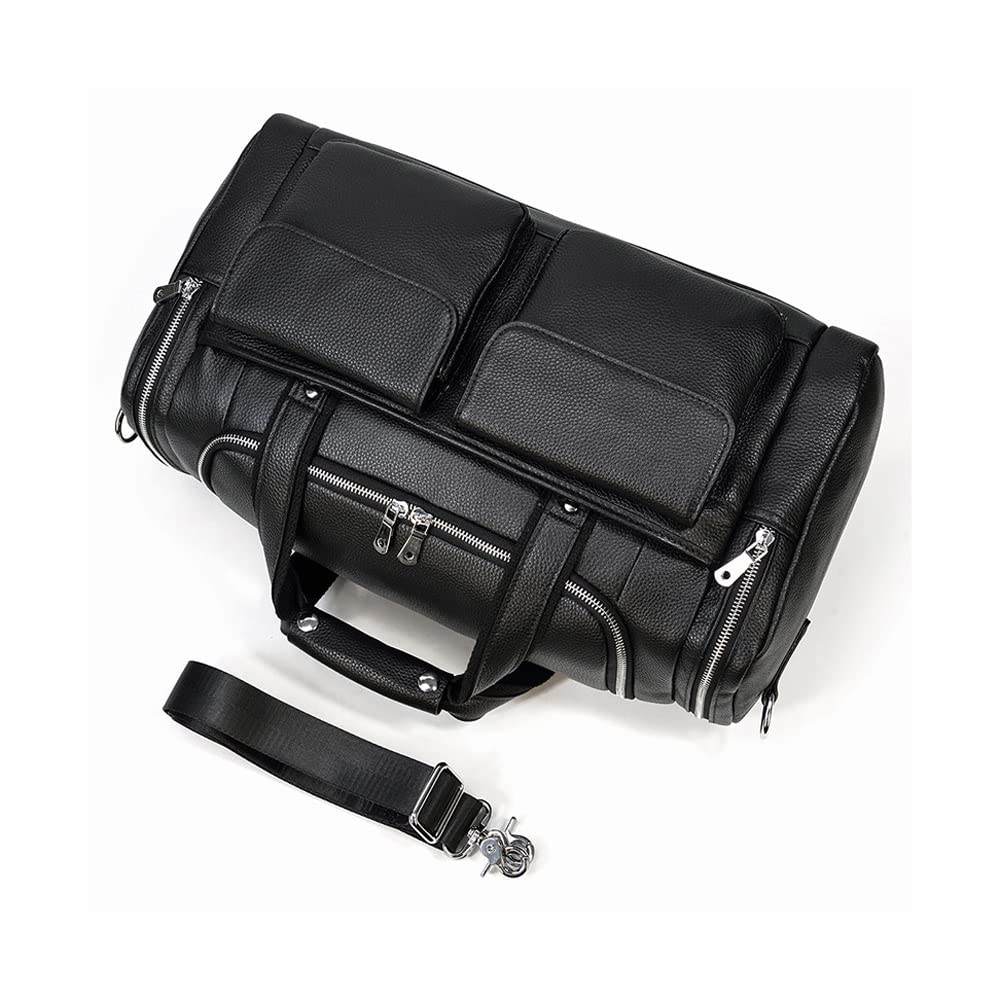 Cowhide Leather Overnight Travel Duffel