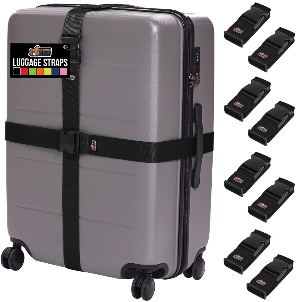 Adjustable Heavy-Duty Luggage Strap Set