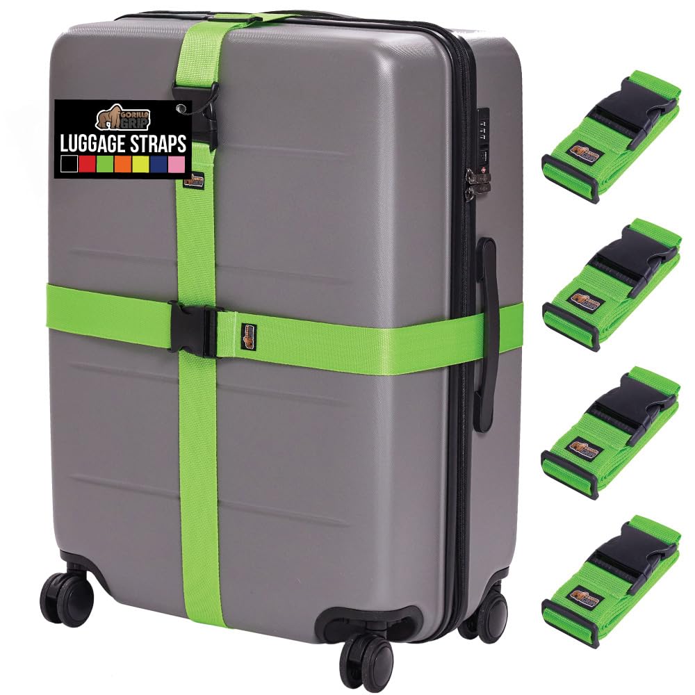 Adjustable Heavy-Duty Luggage Strap Set
