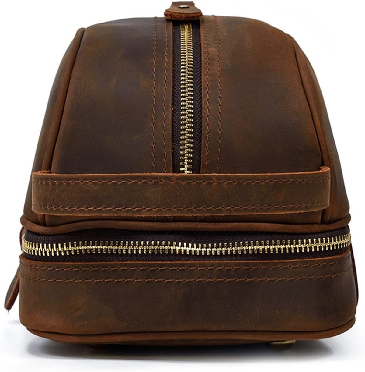 Water-Resistant Leather Toiletry Kit