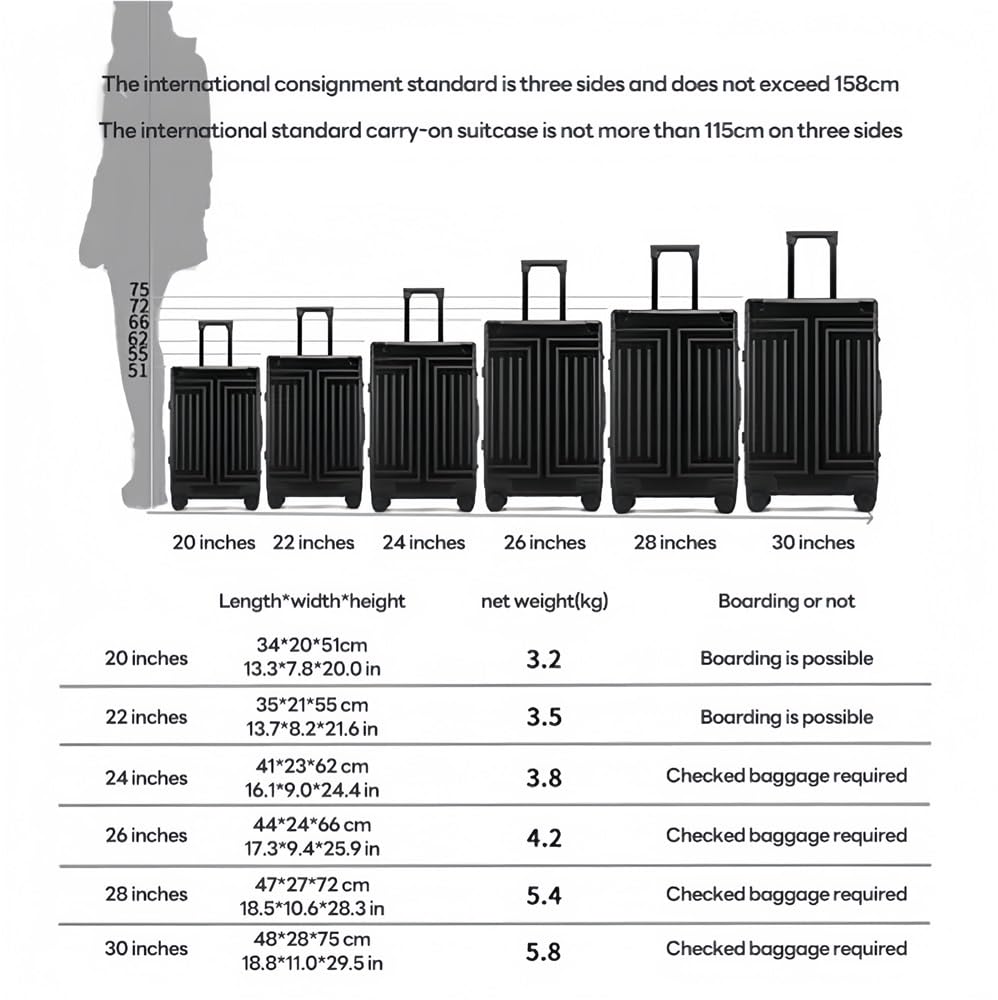 Magnesium Aluminum Spinner Luggage