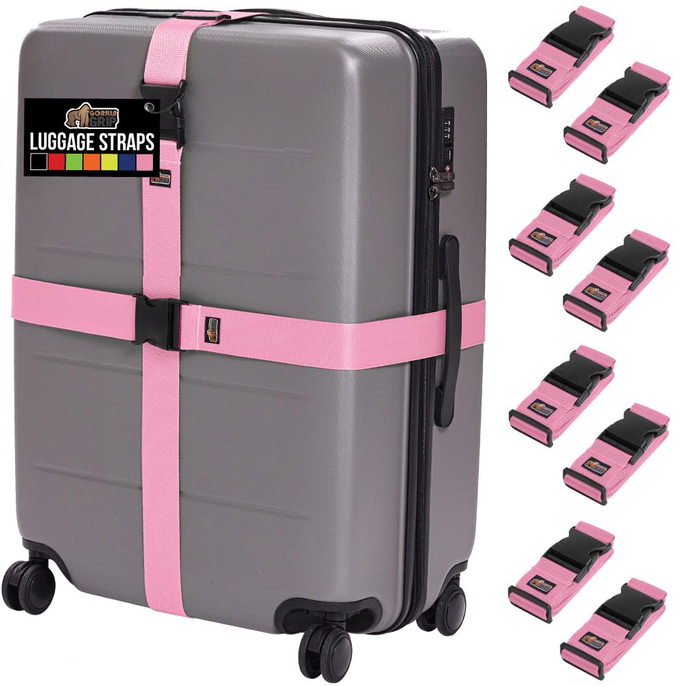 Adjustable Heavy-Duty Luggage Strap Set