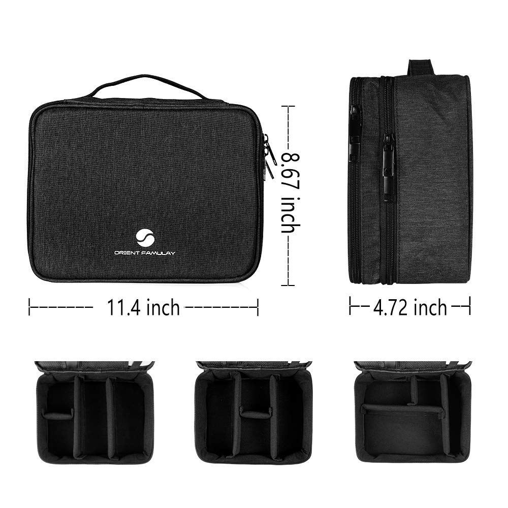 Adjustable-Divider Cable Organizer Bag