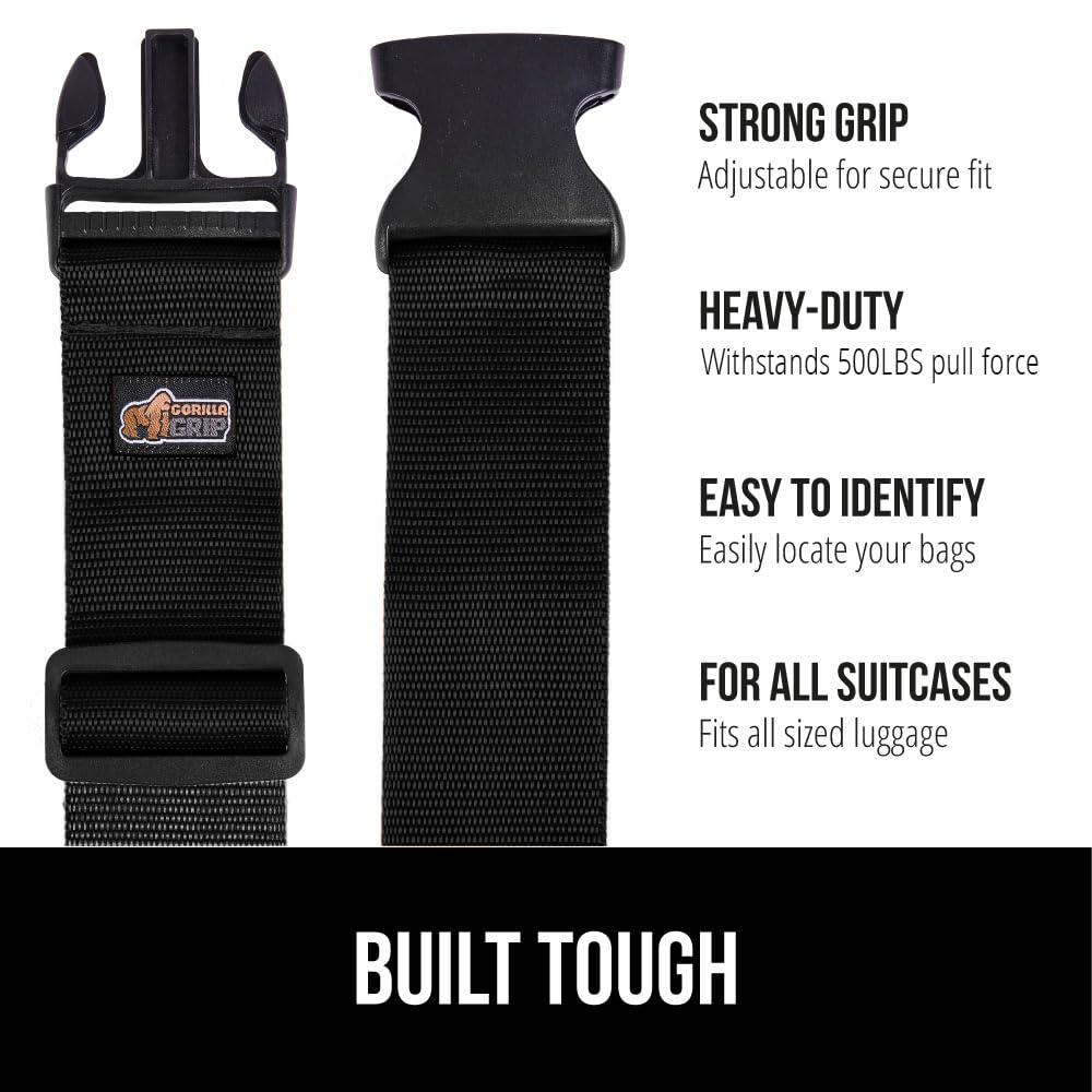 Adjustable Heavy-Duty Luggage Strap Set