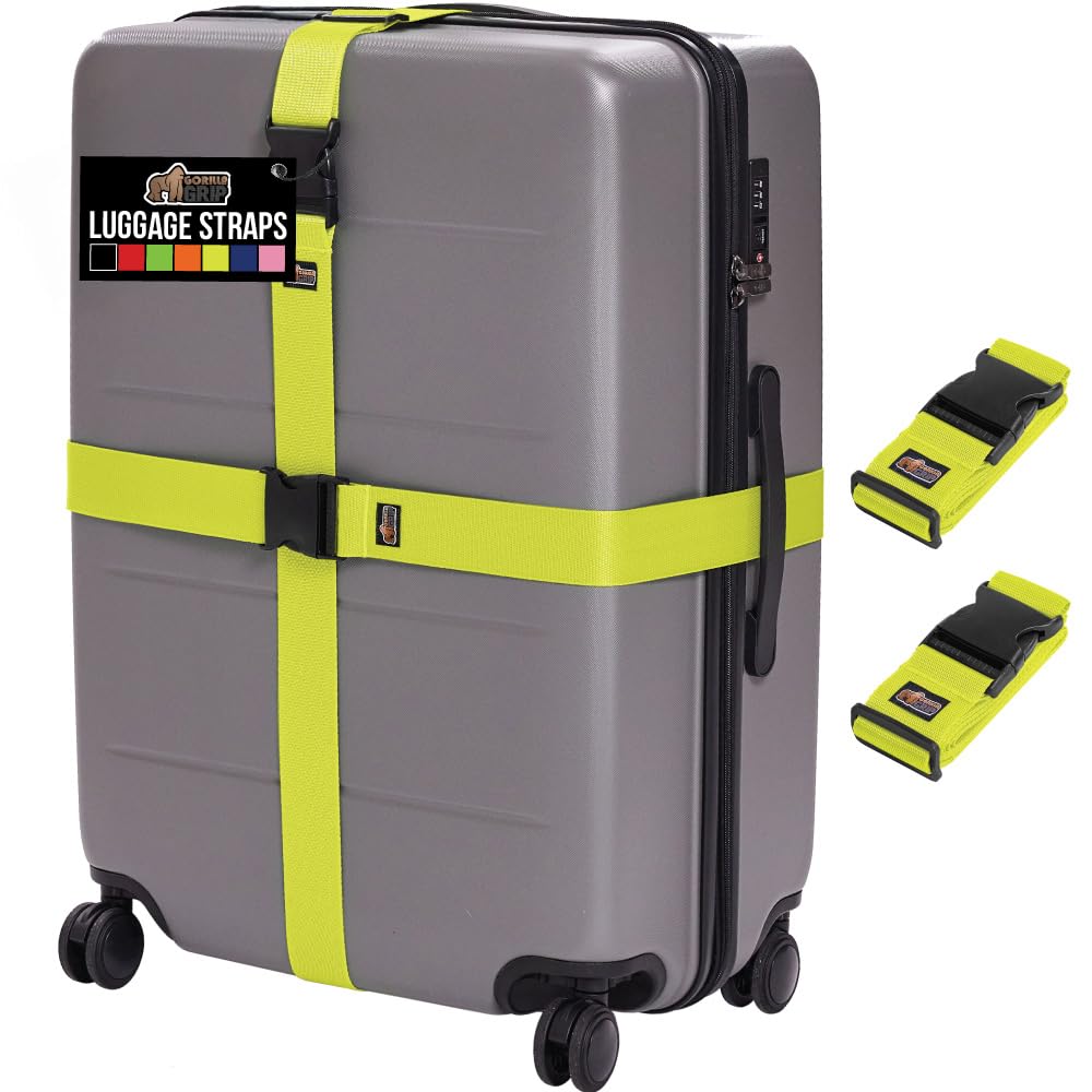 Adjustable Heavy-Duty Luggage Strap Set