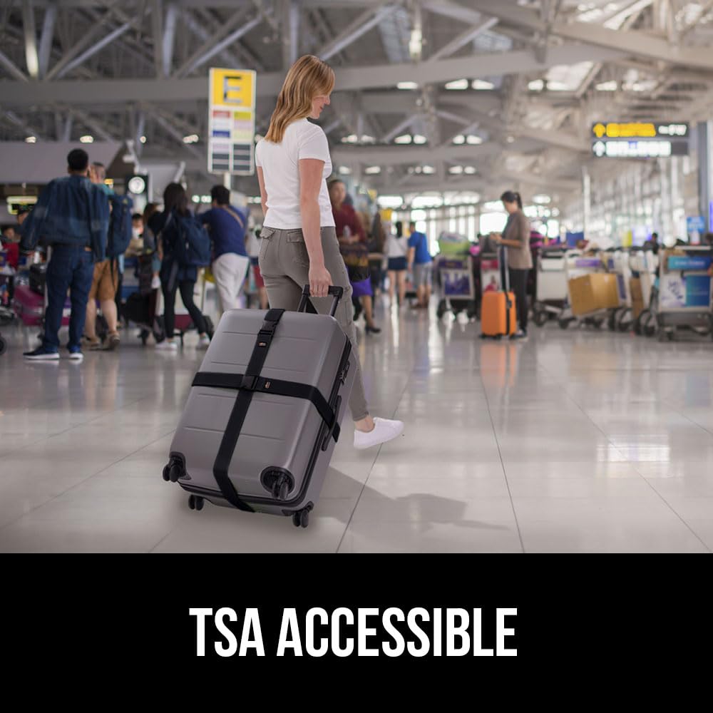 Adjustable Heavy-Duty Luggage Strap Set