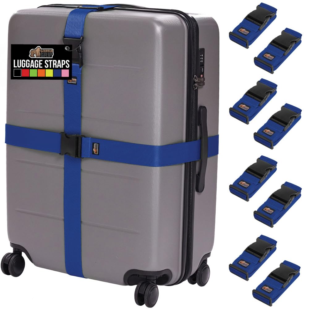 Adjustable Heavy-Duty Luggage Strap Set