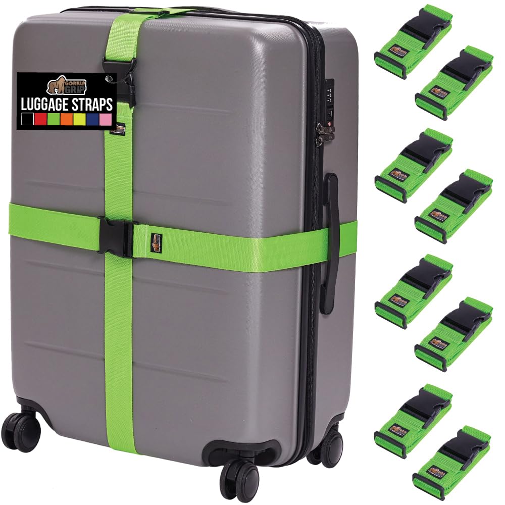 Adjustable Heavy-Duty Luggage Strap Set
