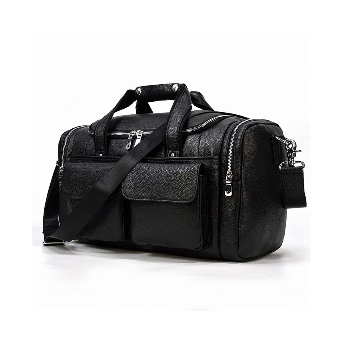 Cowhide Leather Overnight Travel Duffel