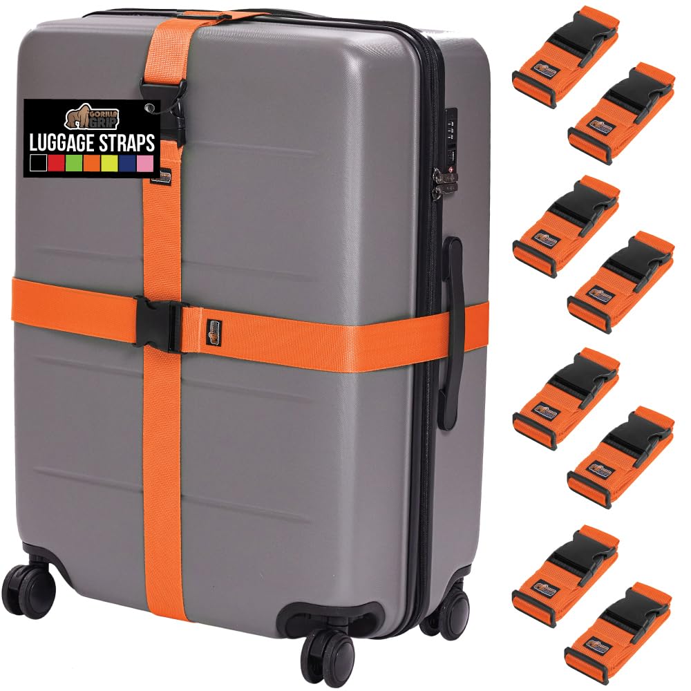 Adjustable Heavy-Duty Luggage Strap Set