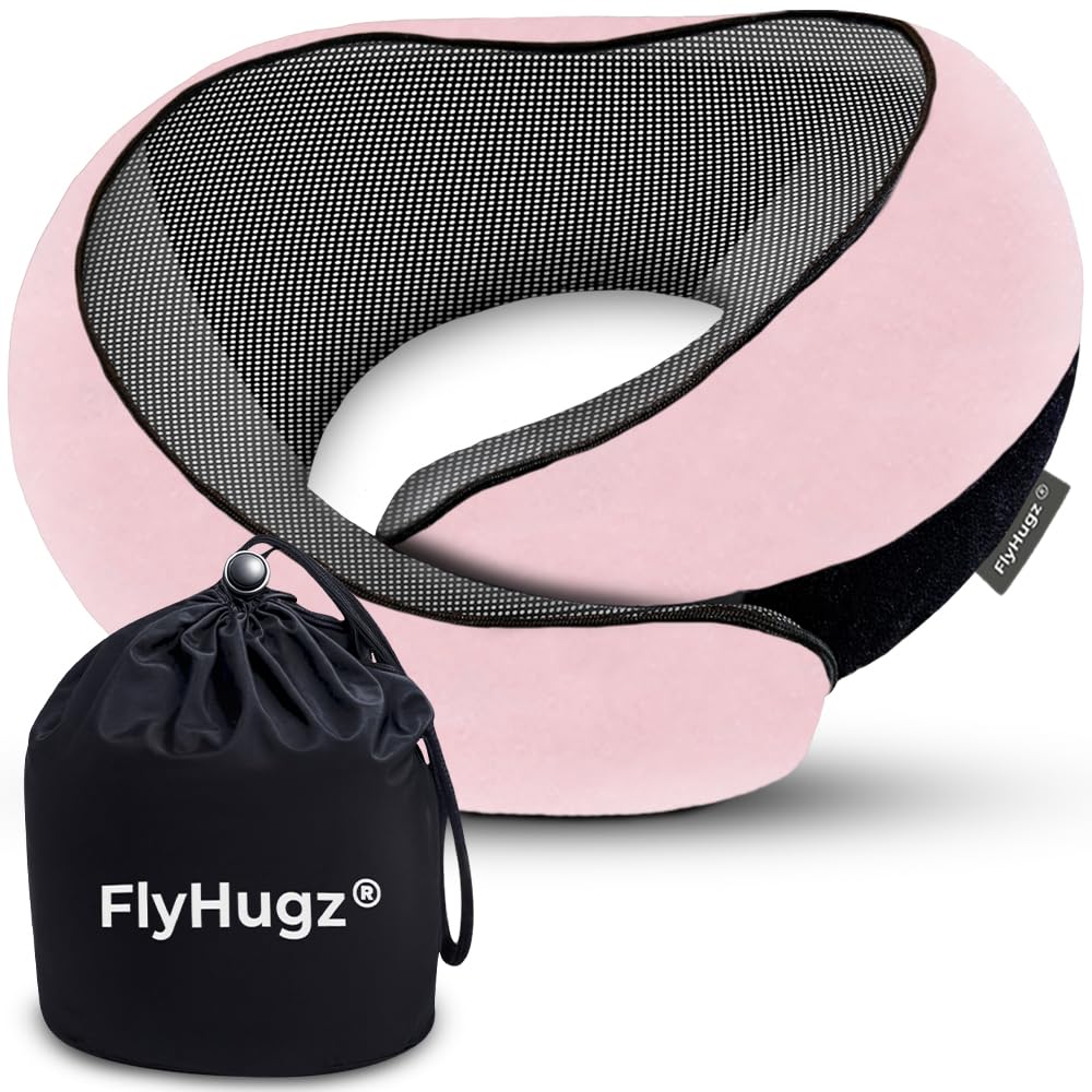 Contoured Memory Foam Travel Neck Pillow