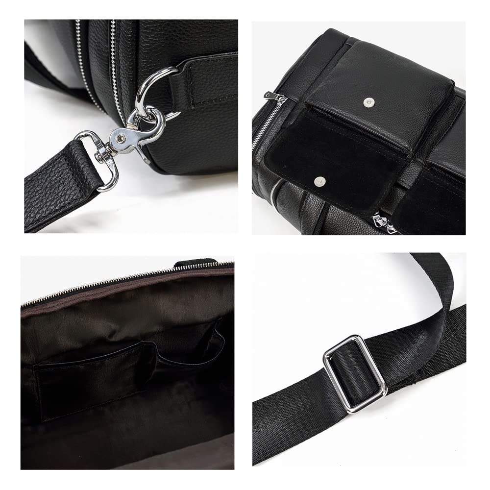 Cowhide Leather Overnight Travel Duffel