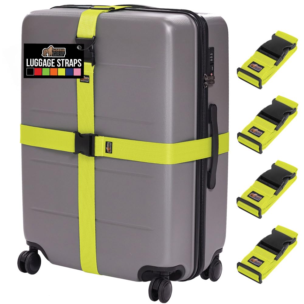 Adjustable Heavy-Duty Luggage Strap Set