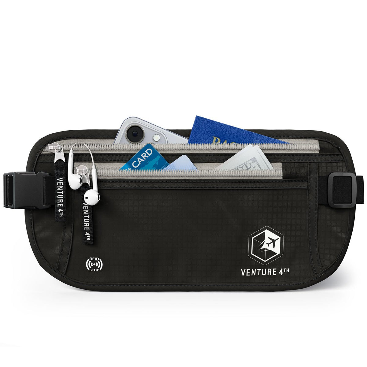 RFID-Blocking Travel Money Belt