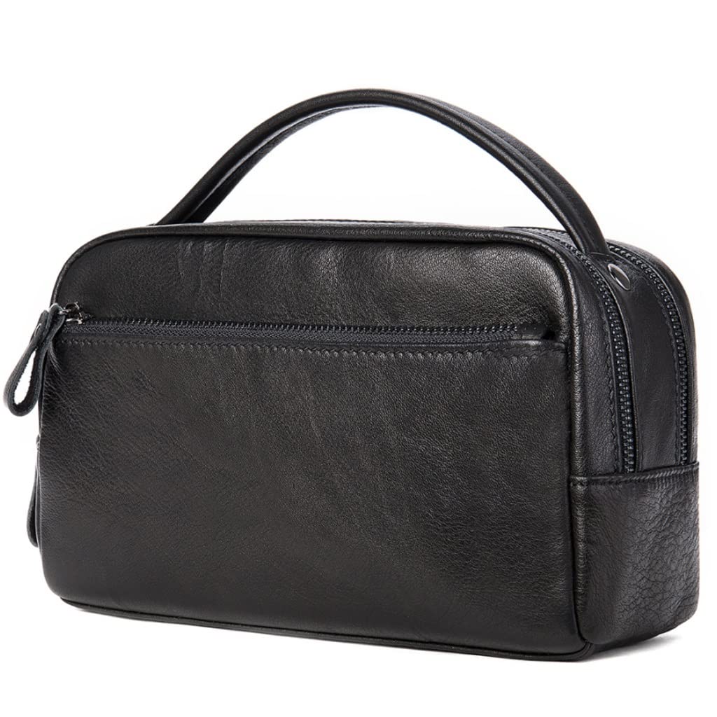 Genuine Leather Travel Toiletry Bag
