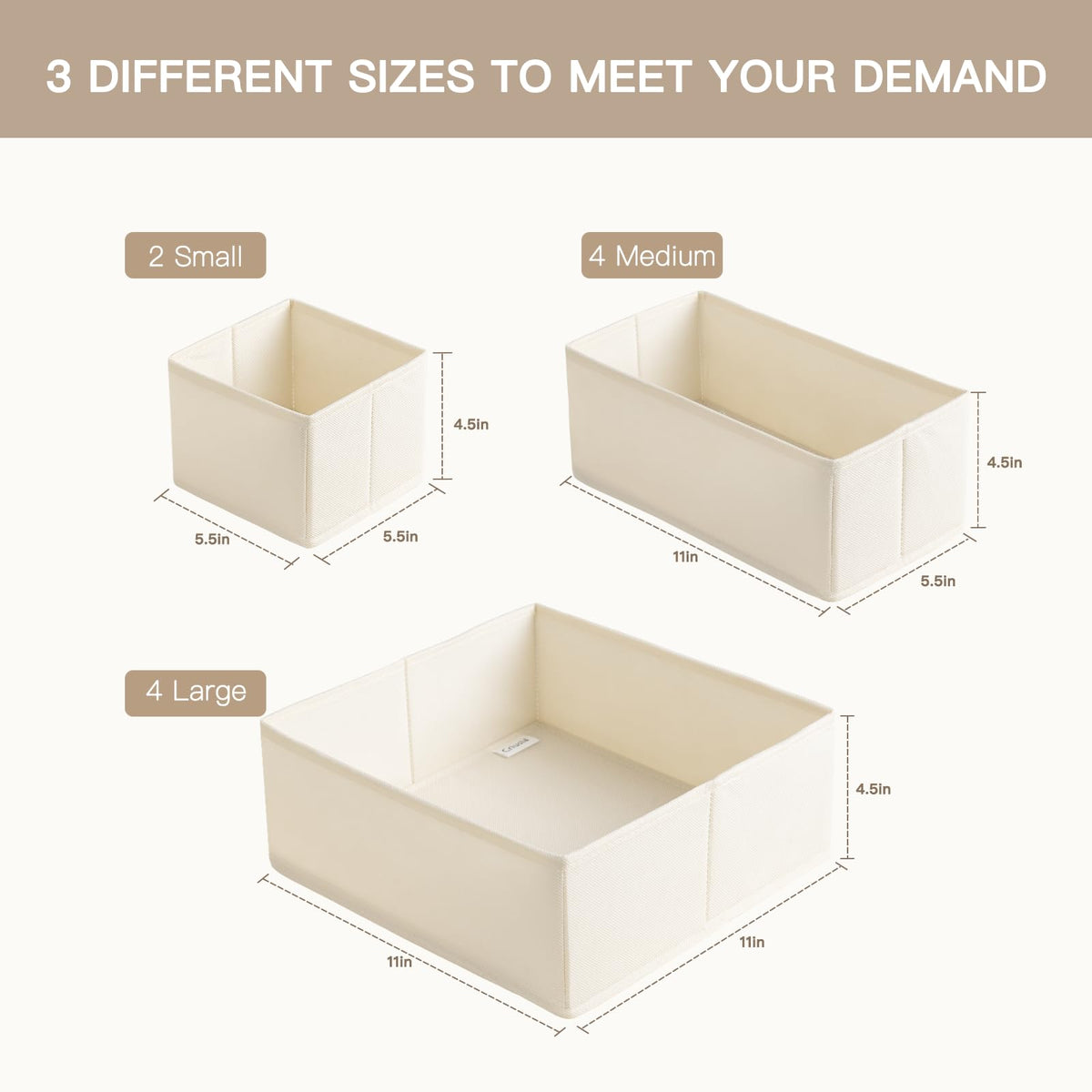 Ten-Piece Drawer Clothing Organizer Set