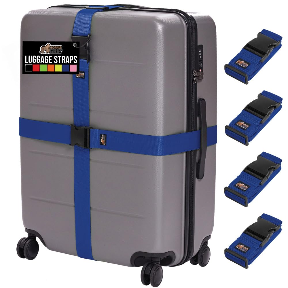 Adjustable Heavy-Duty Luggage Strap Set