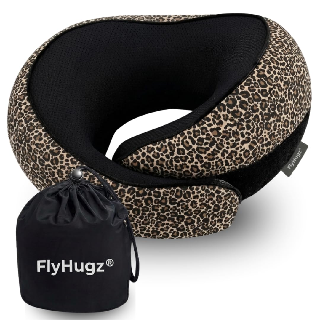 Contoured Memory Foam Travel Neck Pillow