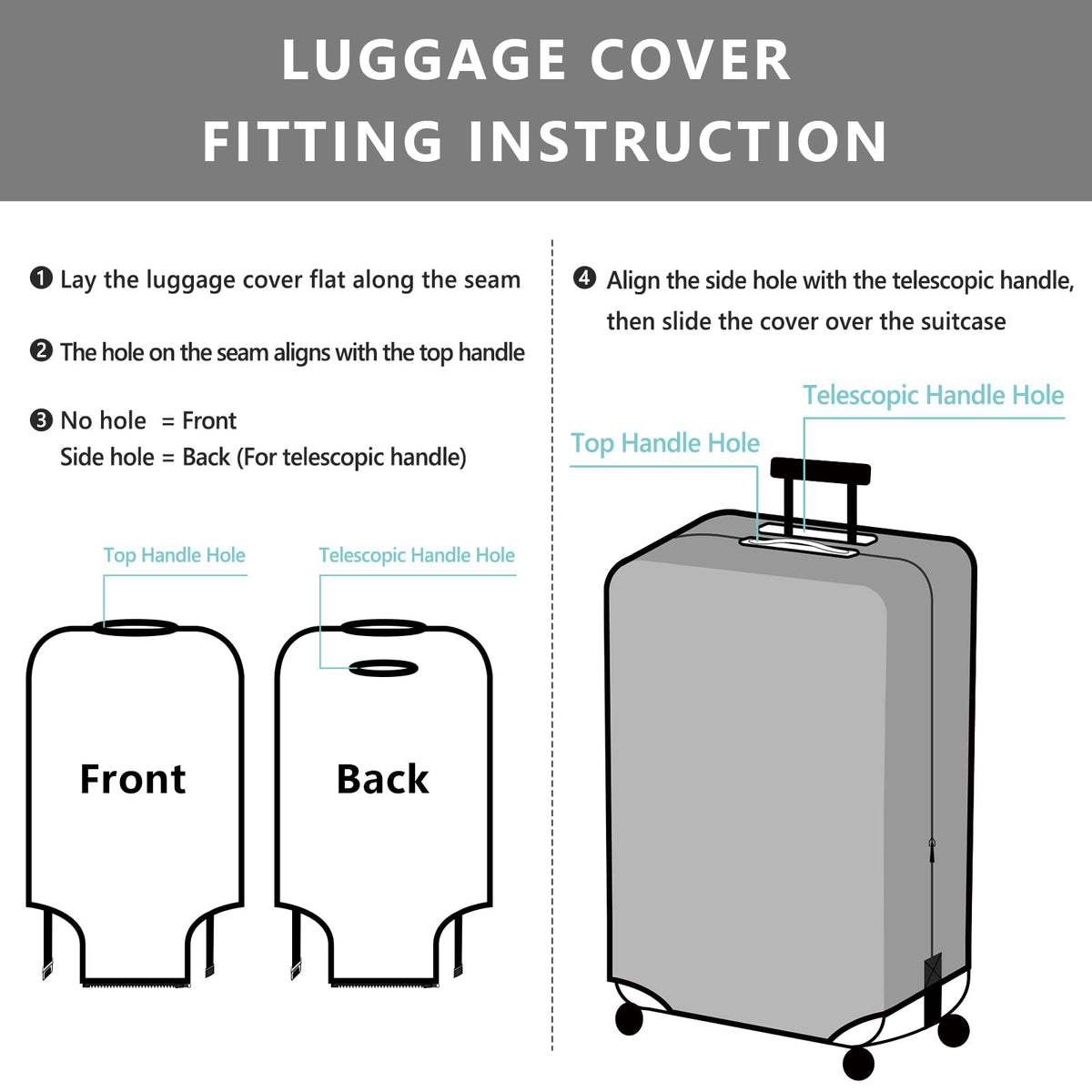 Washable Elastic Suitcase Cover