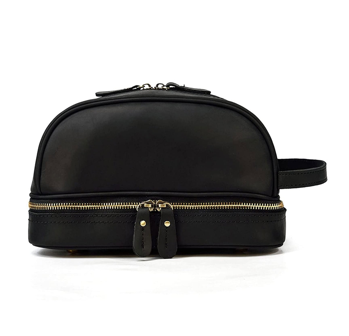Water-Resistant Leather Toiletry Kit