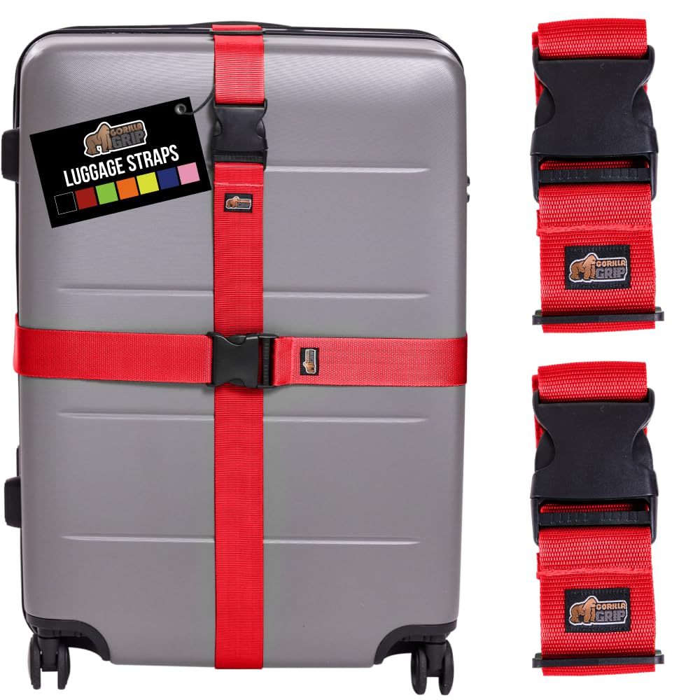 Adjustable Heavy-Duty Luggage Strap Set