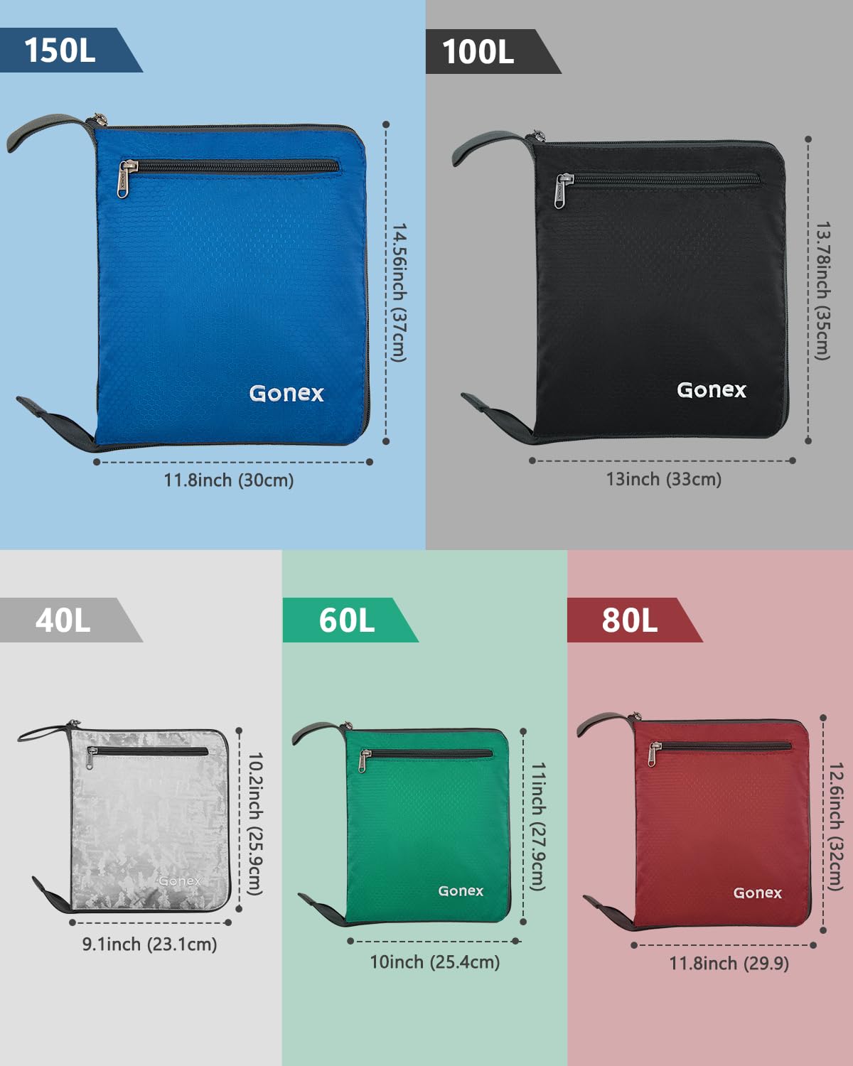40L–150L Foldable Travel Duffel