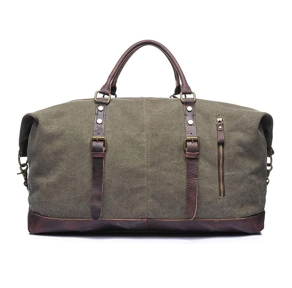 Waterproof Canvas and Leather Travel Duffel