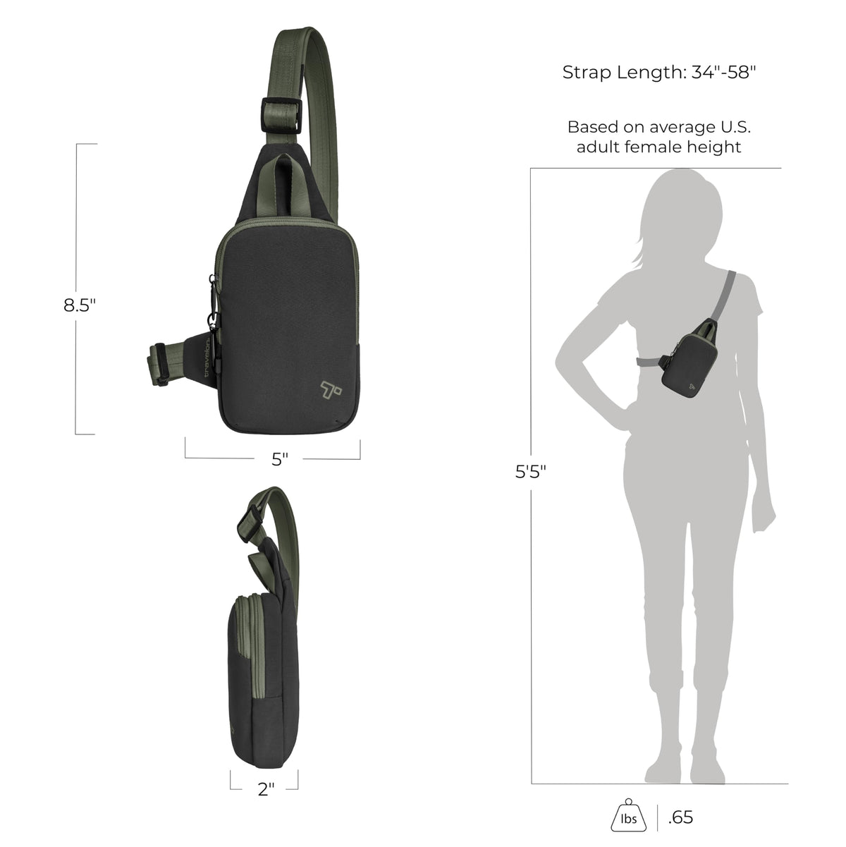Anti-Theft Compact Travel Sling