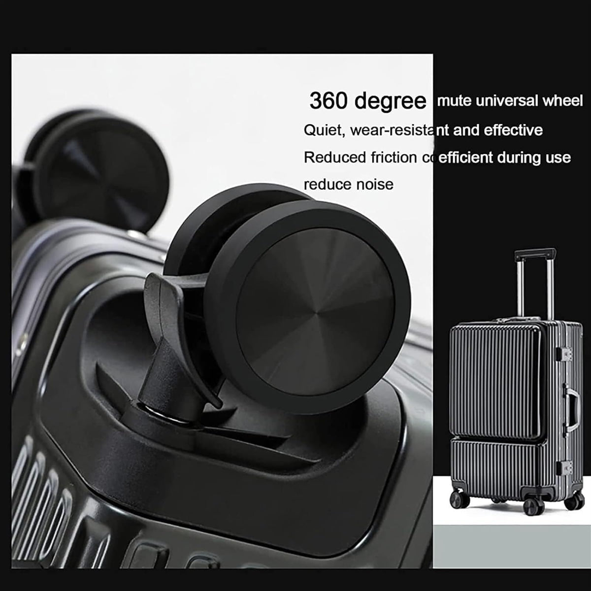 Front-Pocket Aluminum-Frame Suitcase