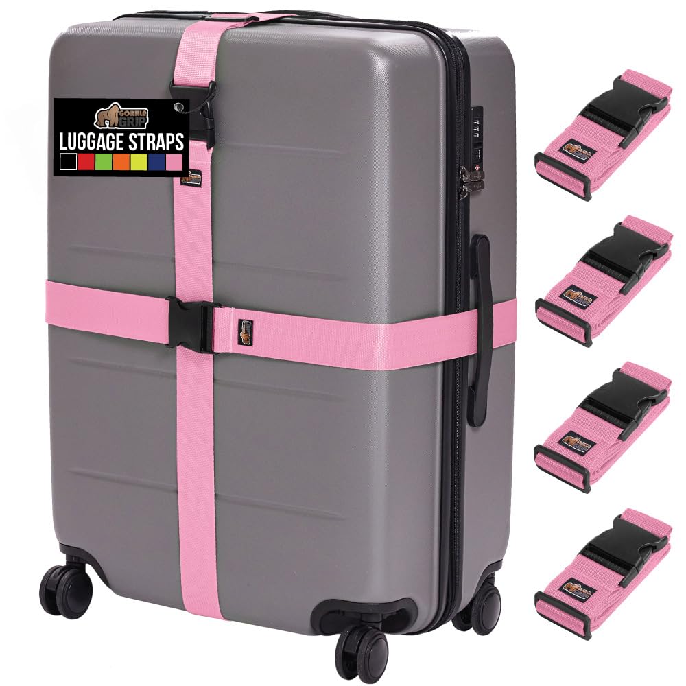 Adjustable Heavy-Duty Luggage Strap Set
